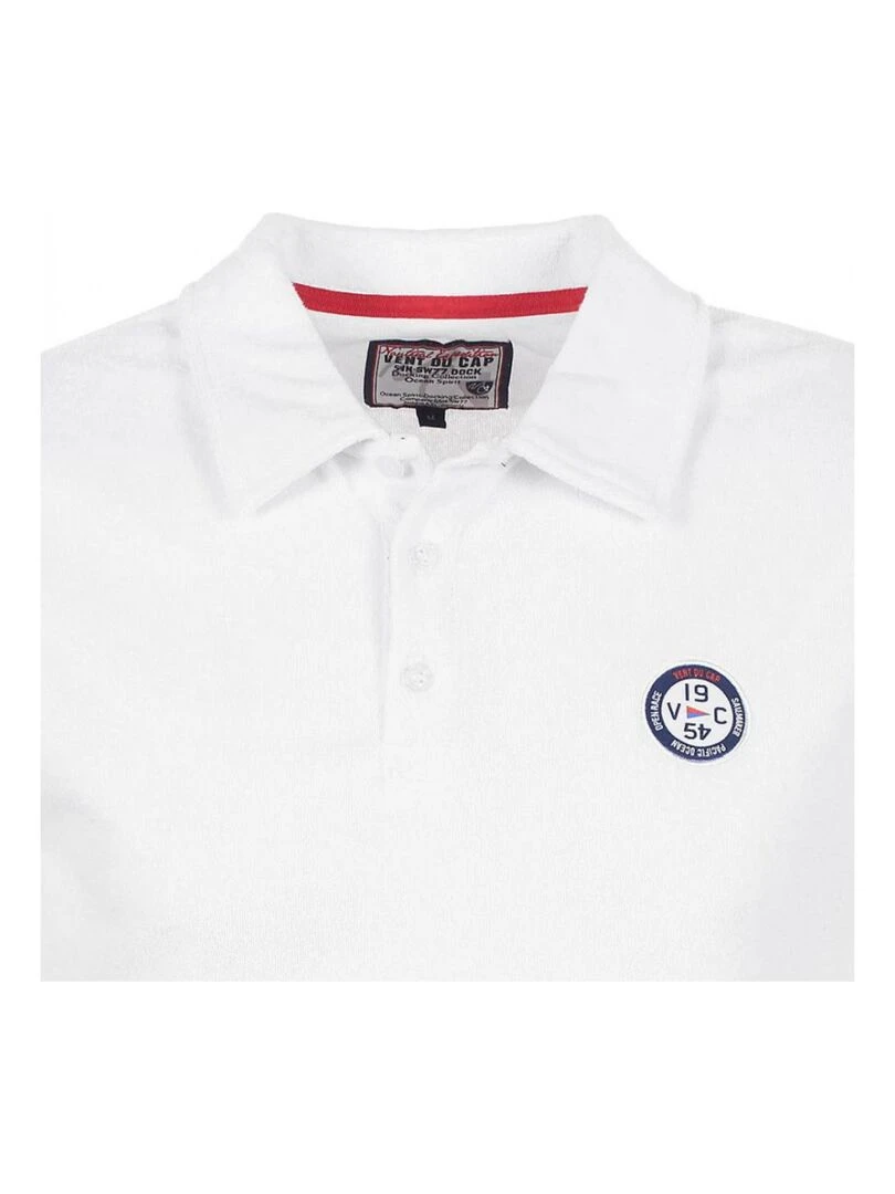 Polo manches courtes homme CONGI   VENT DU CAP   Blanc