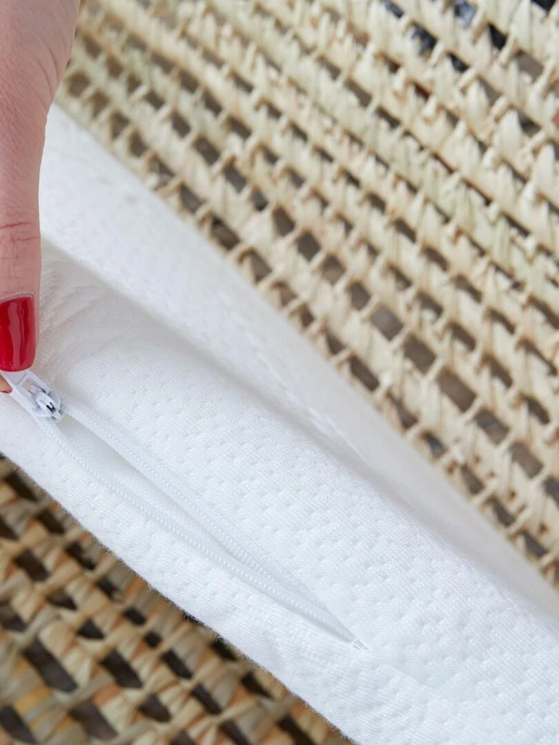 Babysom   Matelas de Couffin Bamboo   72x32 cm   Épaisseur 4 cm   Déhoussable   Blanc