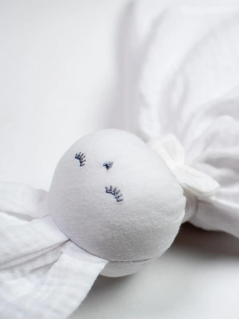 Doudou plat Lapin personnalisable Jeanne Blanc