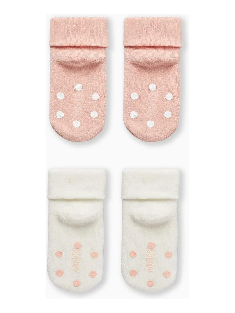 Pack 2 Paires de Chaussettes Antidérapantes pour Bébé Fille 'Disney' DISNEY CLASSICS Multicolore