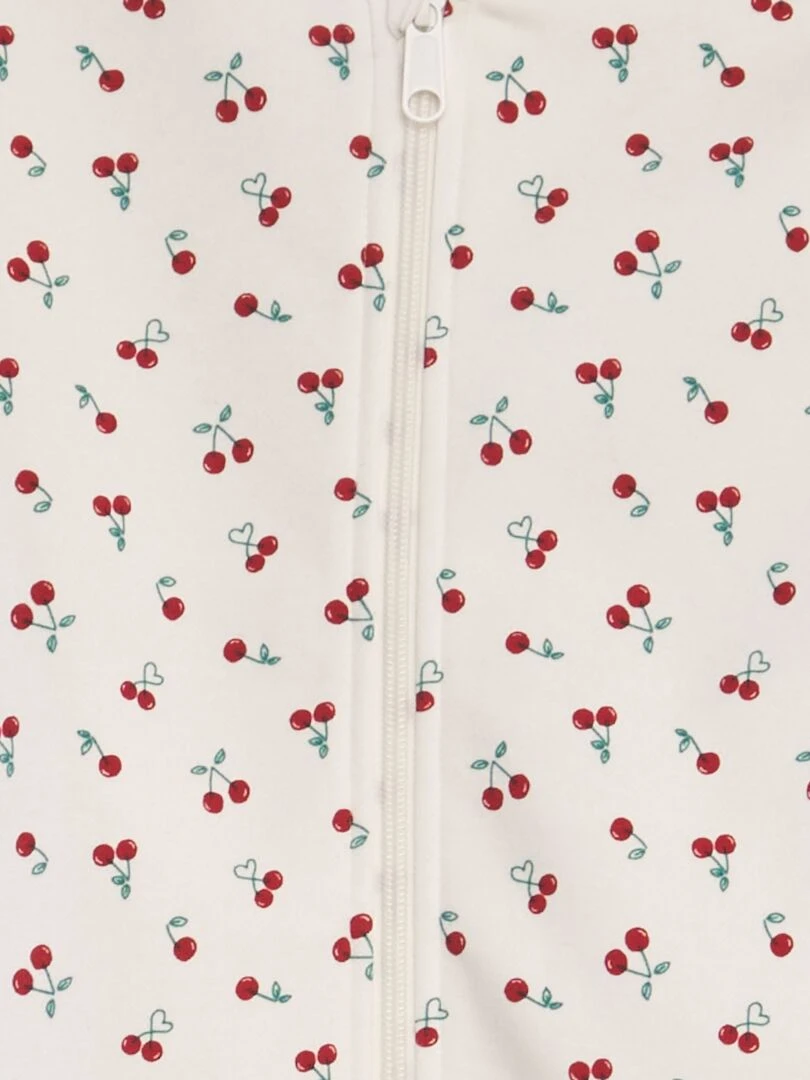 Sweat à capuche à motifs Blanc
