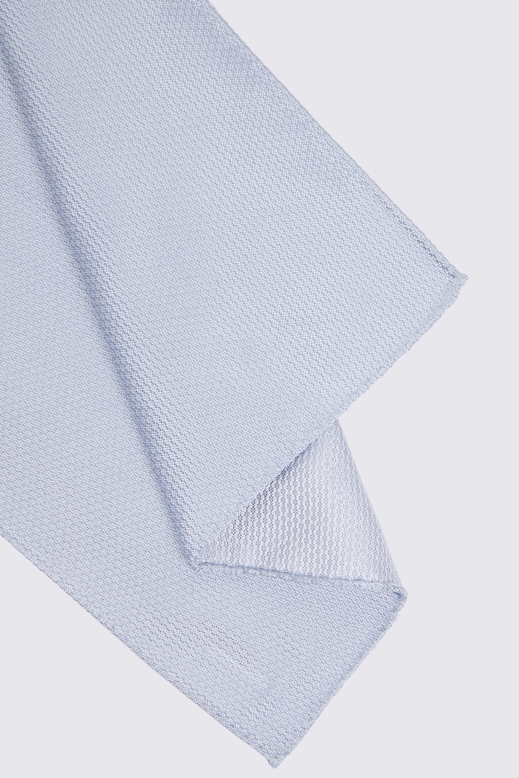 Sky Silk Semi-Plain Pocket Square Buy Online at Moss