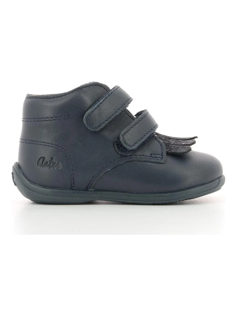 Bottillons Cuir Olli Bleu marine