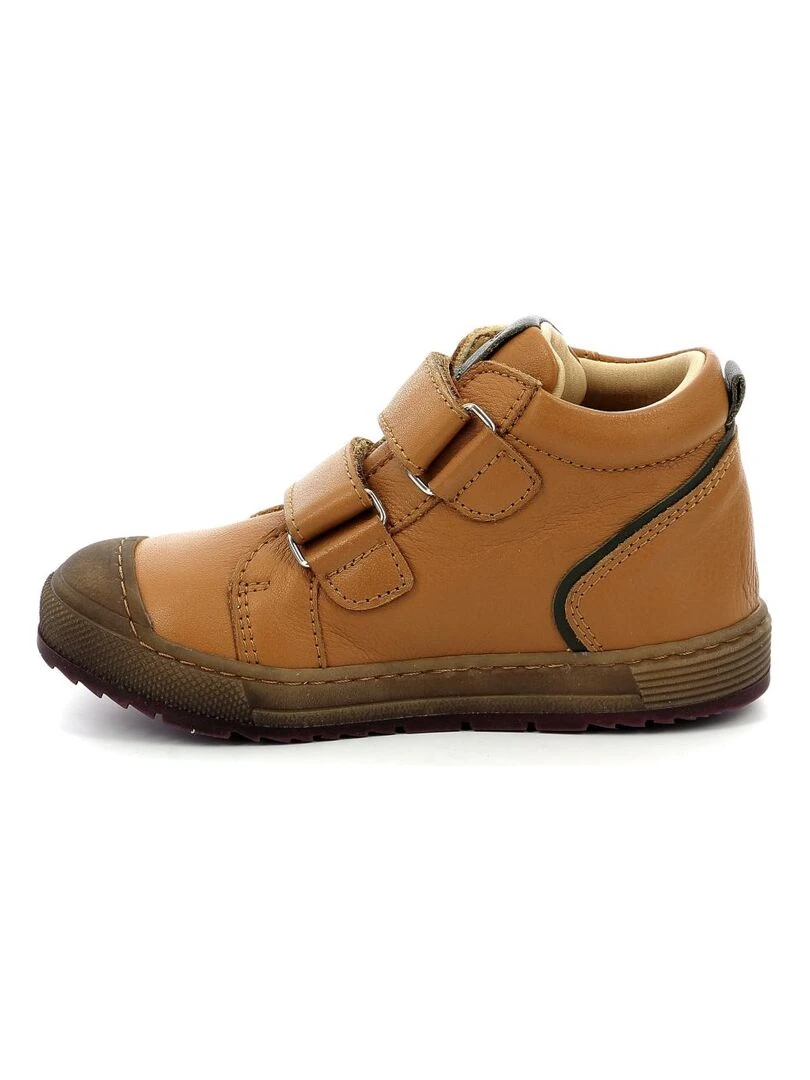 Sneakers hautes Cuir Biboc   Marron