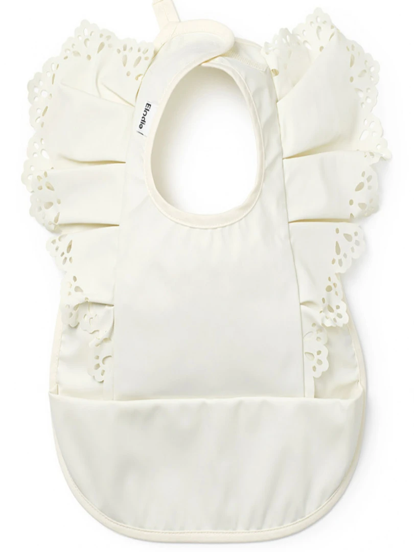 Bavoir à poche Vanilla White Ecru