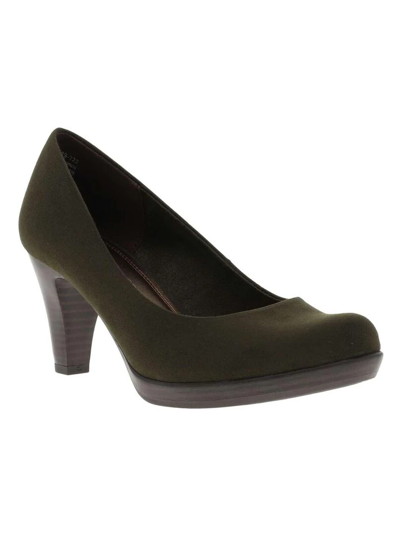 MARCO TOZZI Escarpins talon bottier Vert olive