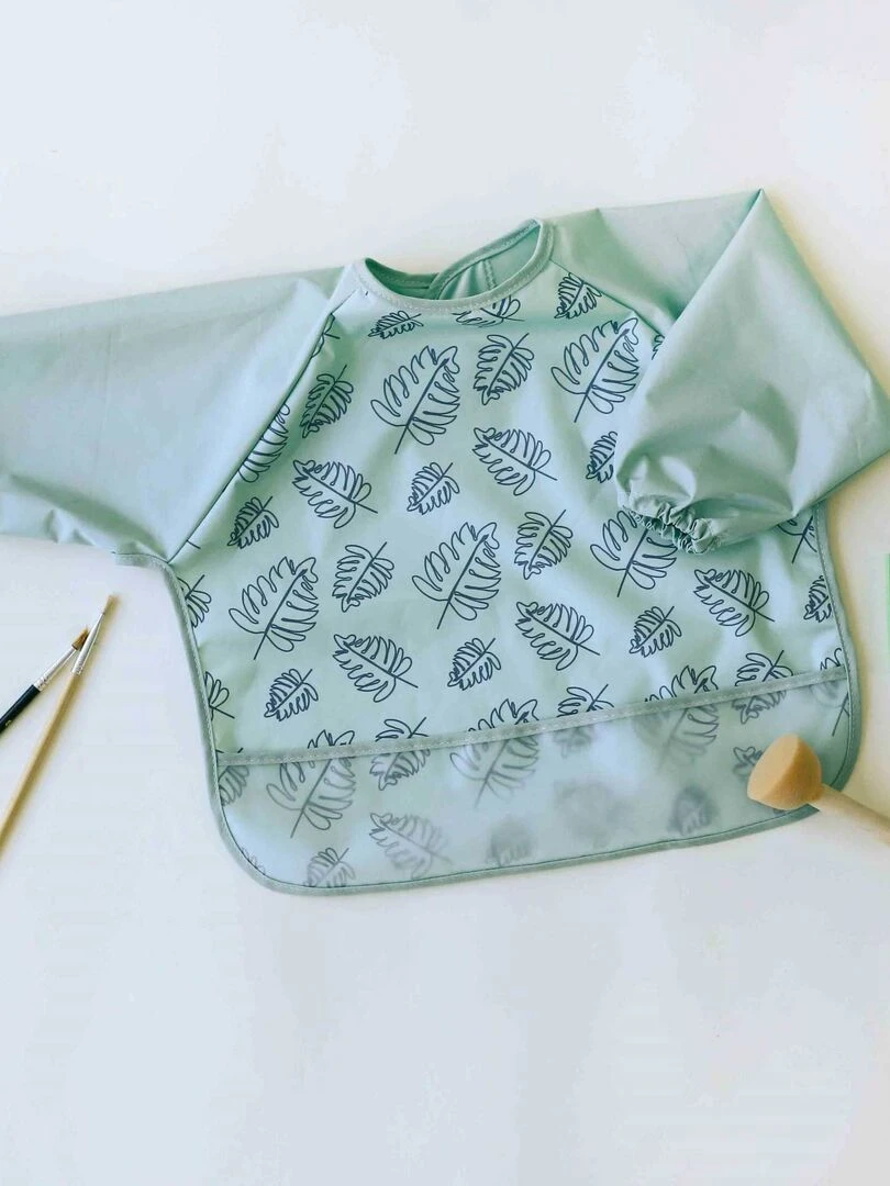 Bavoir tablier bébé Trois Kilos Sept   Vert