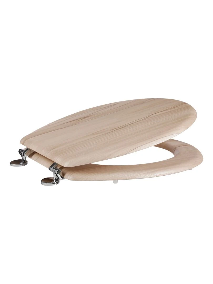 Abattant WC en bois clair Jaune