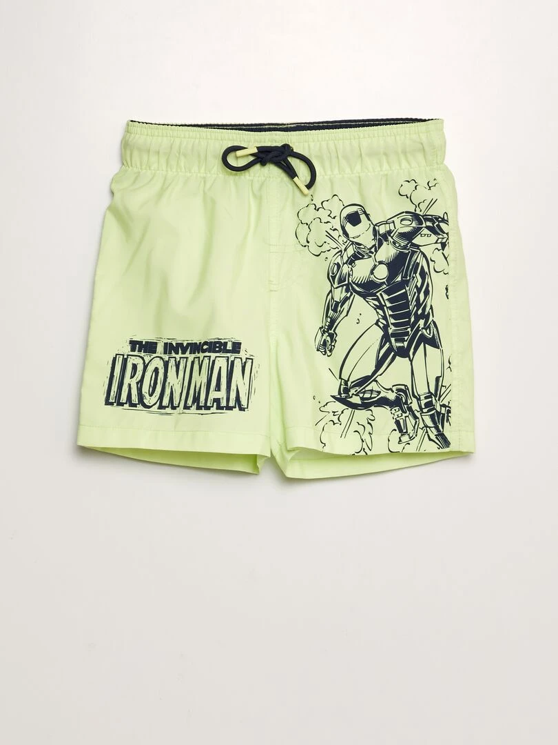 Short de bain 'Iron Man' 'Marvel' Jaune