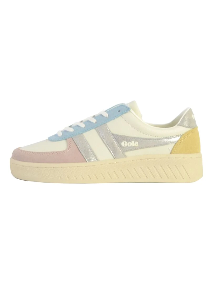Basket Cuir Gola Grandslam Quadrant Blanc