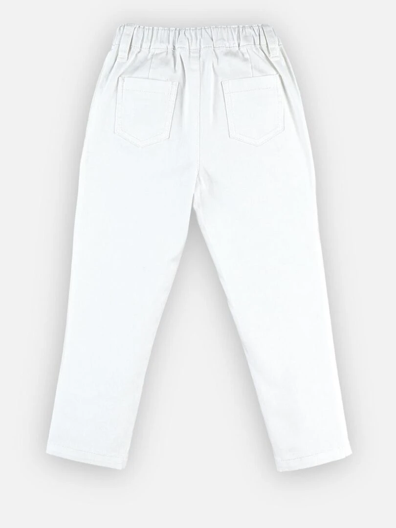 Pantalon en twill  cassé   Noukie's   Blanc