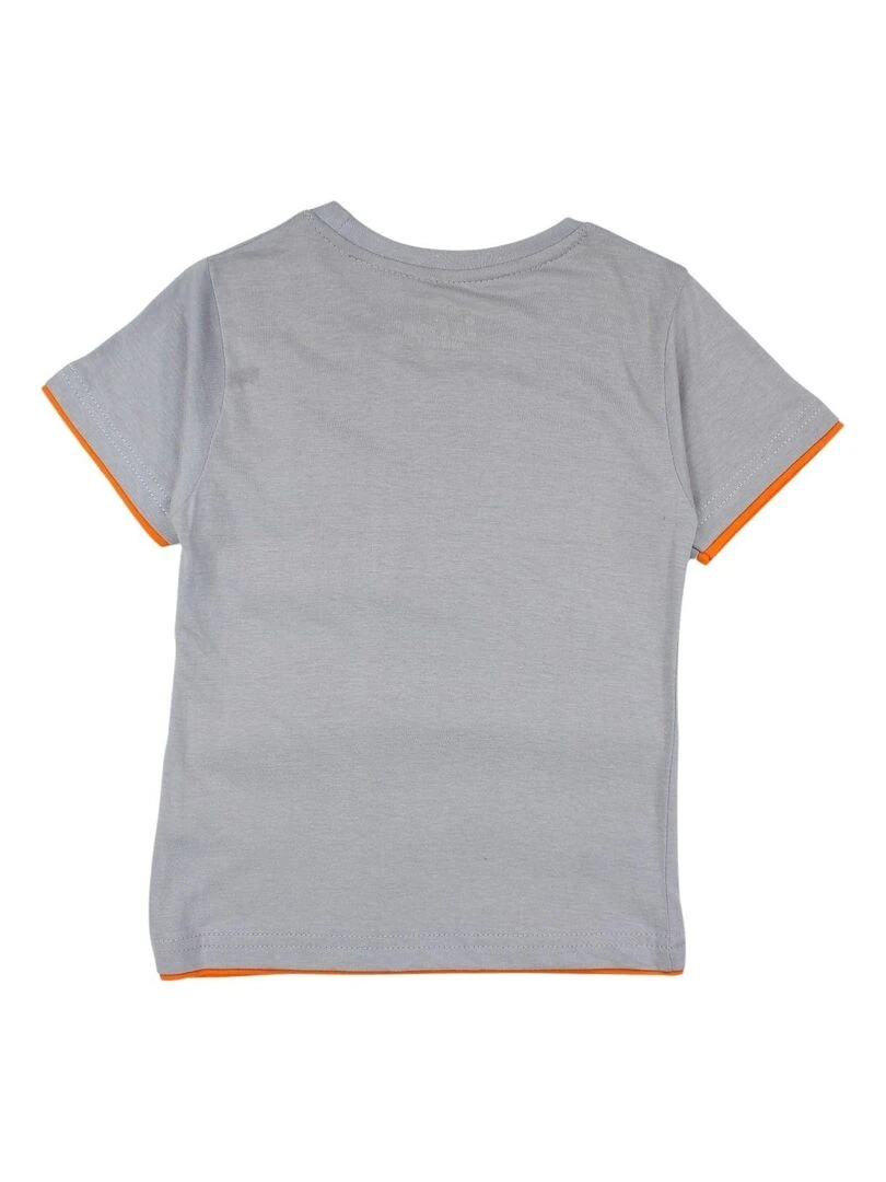 Lee Cooper T shirt garçon imprimé logo en coton Gris