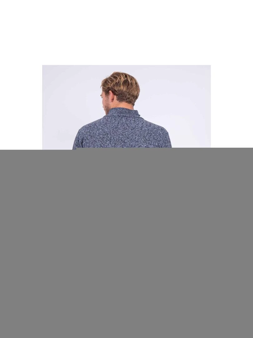 Pull col montant zippé LADERFI Gris foncé