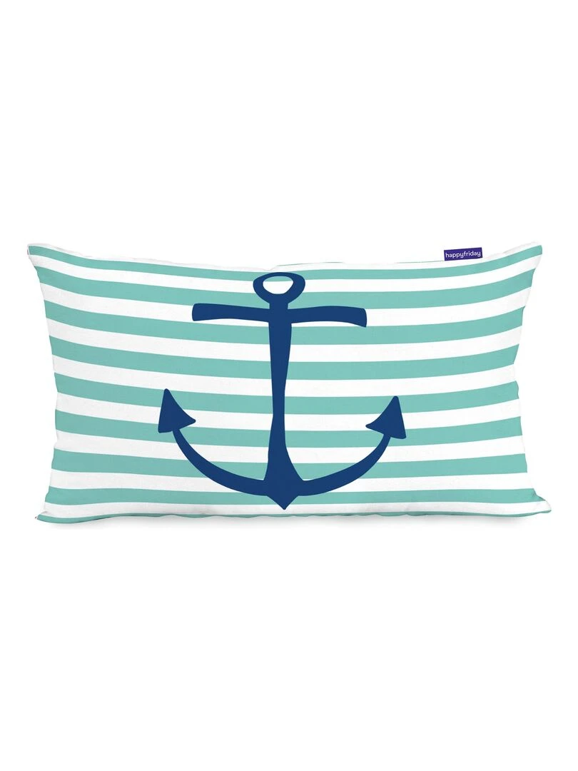 Housse de coussin Whale "Happyfriday"   Blanc