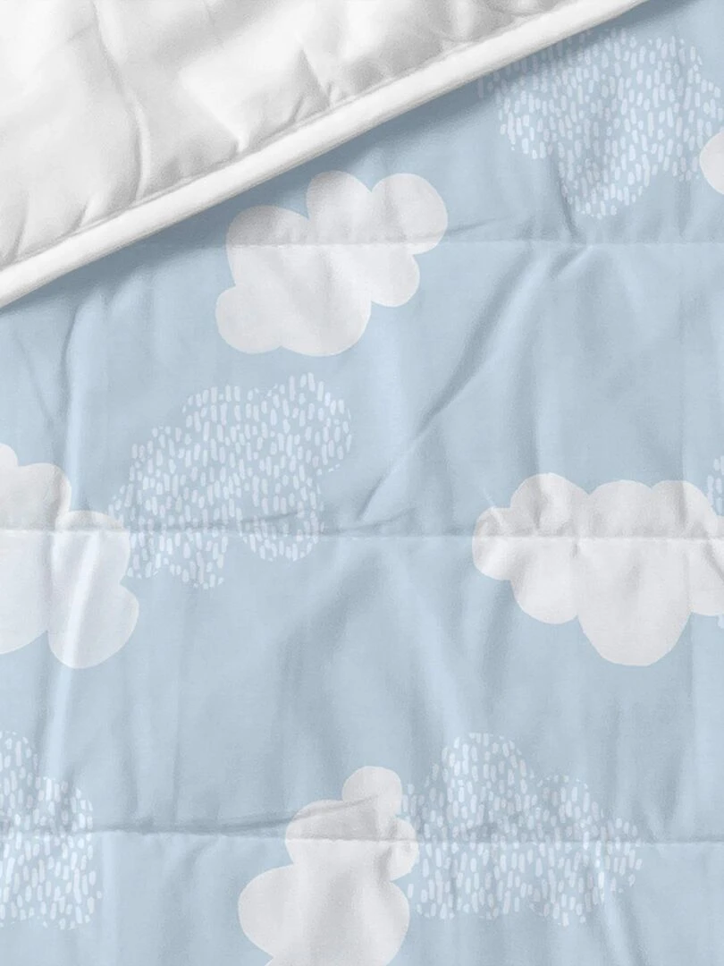 Couvre lit Clouds "Happyfriday" Bleu
