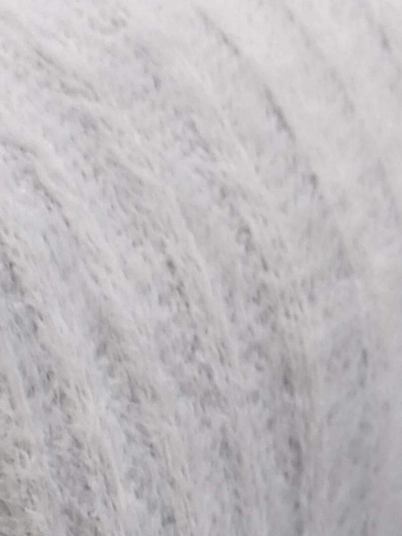 Plaid en maille Effet côtelé Gris perle