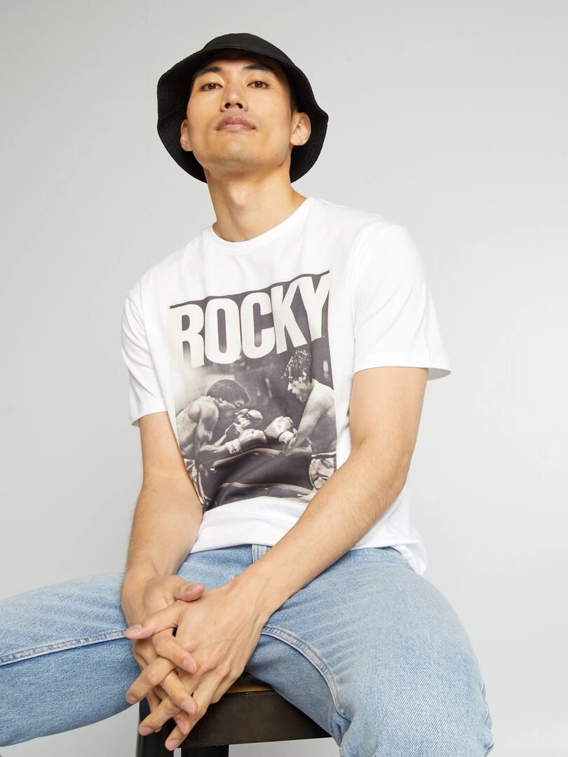 T shirt à col mao et ouverture V   Vert