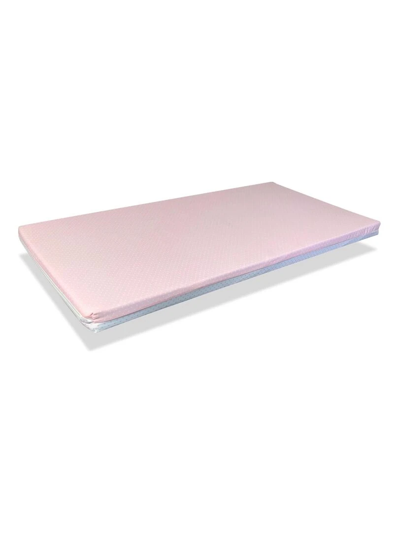 Matelas lit parapluie ROSE lit de Voyage Déhoussable lavable et facile à transporter Rose