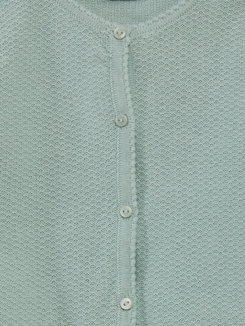 Gilet en maille fantaisie Vert