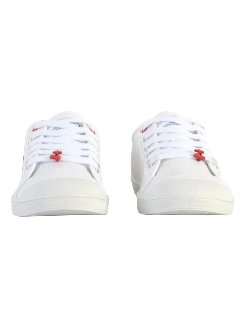 Tennis à Lacets Le Temps Des Cerises Basic 02   Blanc