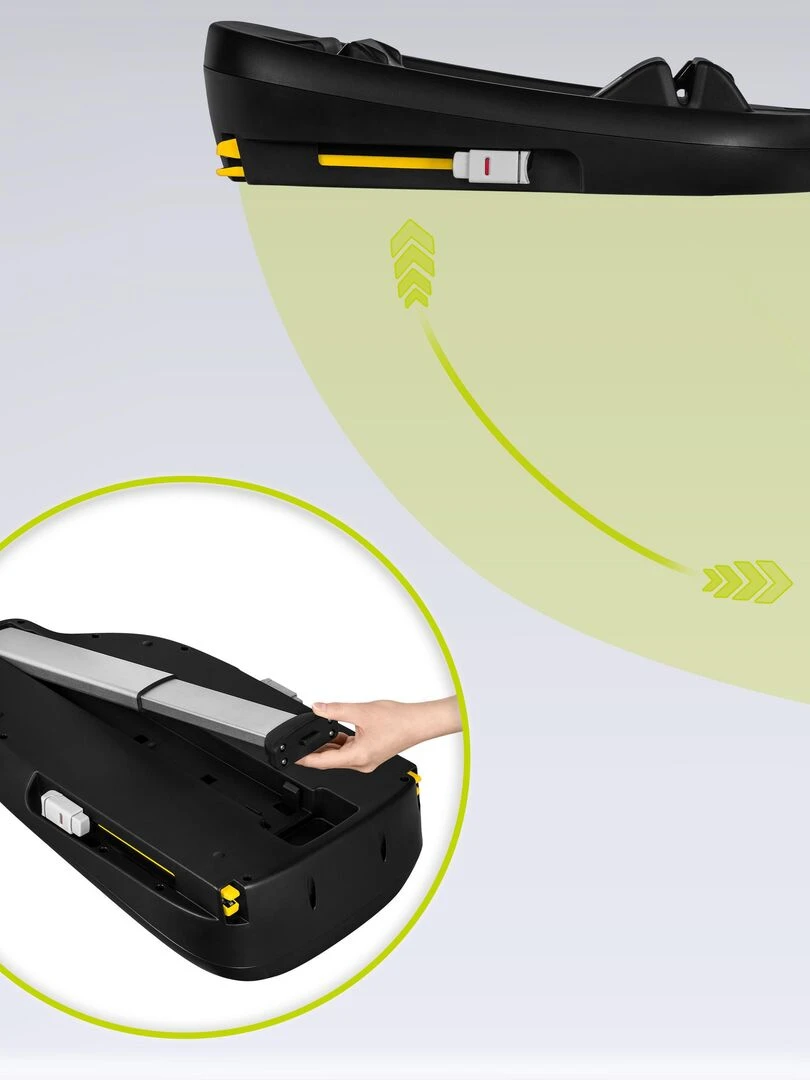 Base ISOFIX   LIONELO Astrid i Size Base   Base de siège auto pour bébé   Noir