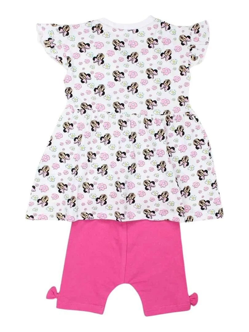 Disney Ensemble T shirt legging bébé fille Imprimé Minnie Rose fushia