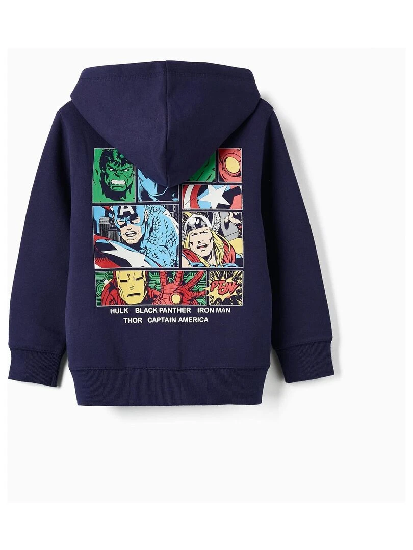 Veste zippée à capuche pour garçon 'Marvel' MARVEL AVENGERS Bleu foncé