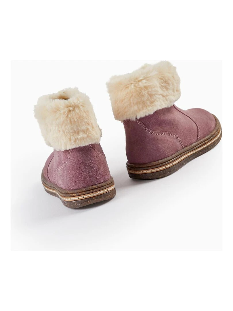 Bottes Chelsea avec Fourrure pour Bébé Fille   NORTHERN CALLING   Violet