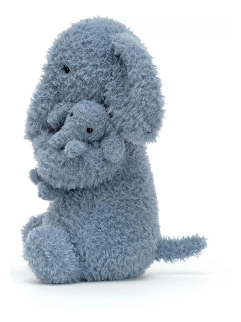 Peluche Huddles éléphant   l : 14 cm x H: 24 cm   Bleu