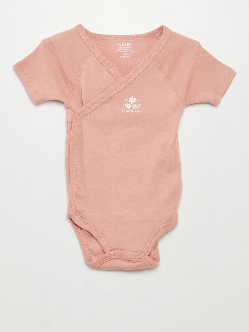 Lot de 3 bodies fantaisie   Rose pâle