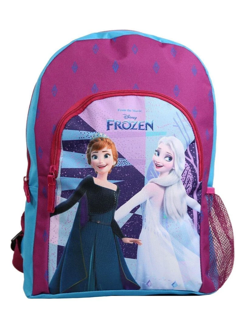 BAGTROTTER Sac à dos 37 cm Disney La Reine Des Neiges / Frozen Elsa et Anna Violet et Bleu Multicolore