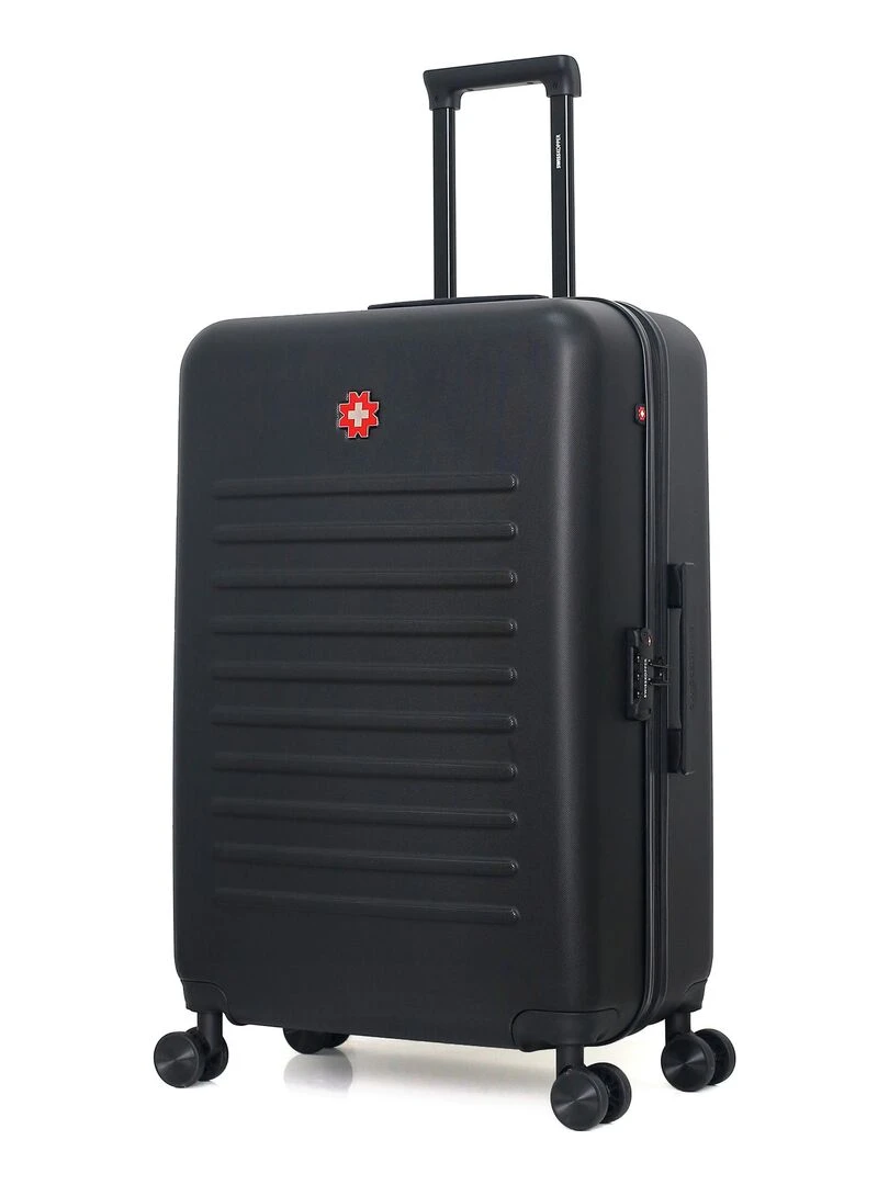 Set de 4 Valises Rigides Grand Format  Taille Moyenne  Valise Cabine et Vanity WIL M   Noir