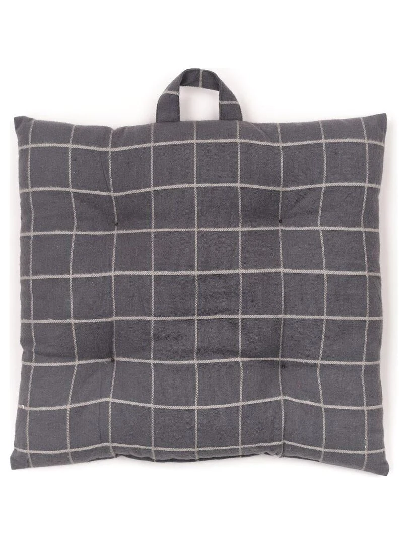 Assise matelassée imprimé 'MOUNTAIN' 'TODAY' Gris