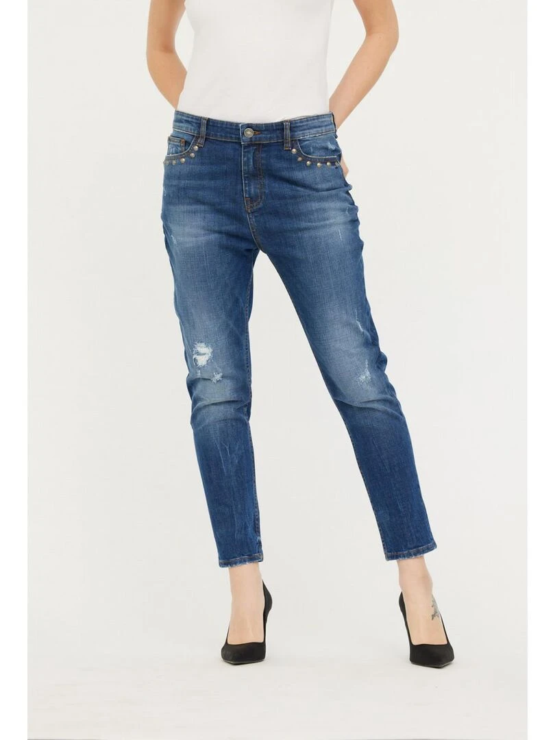 Lee Cooper Jean coton boyfriend JOHANA Bleu