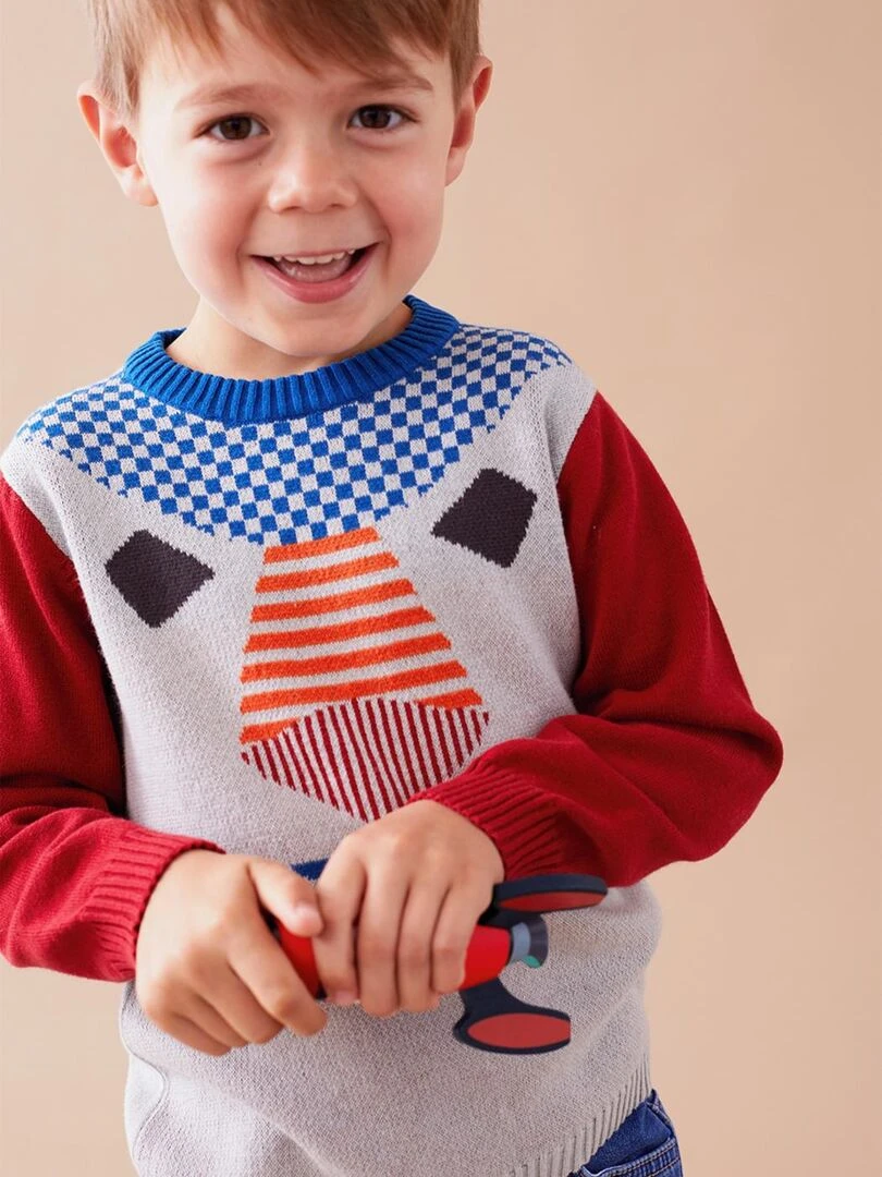 Pull en tricot Noukie's Gris