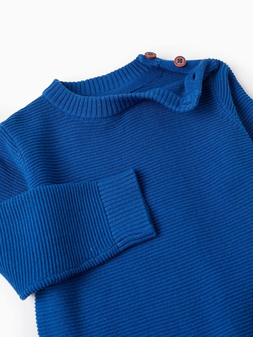 Pull en Maille pour Bébé Garçon  ATLANTIC COMPANY   Bleu foncé