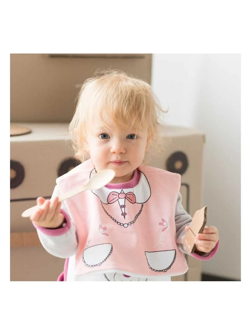 Bavoir bébé Trois Kilos Sept Rose