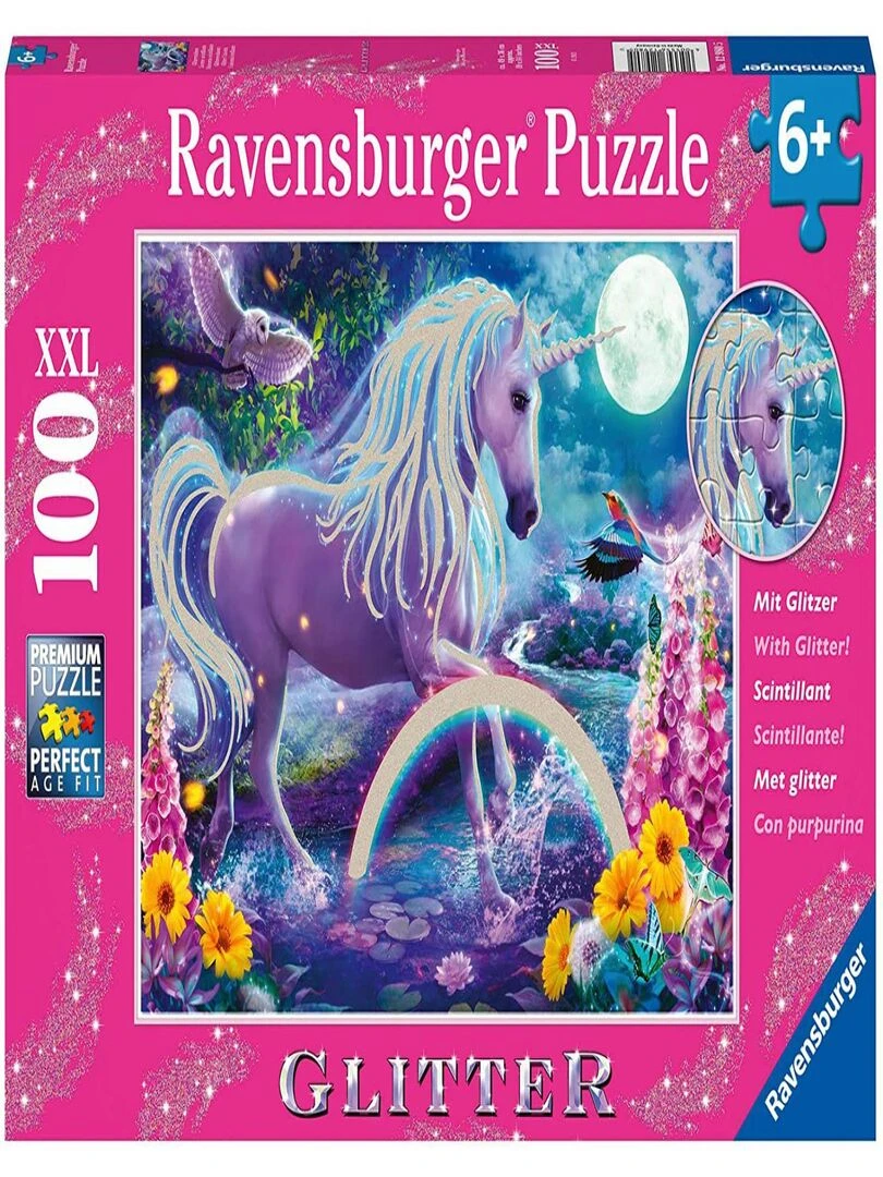 Puzzle 100 pièces XXL Licorne scintillante (Collection Paillettes) N/A