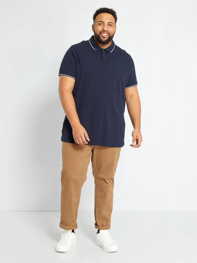 Pull basique en maille unie   Beige