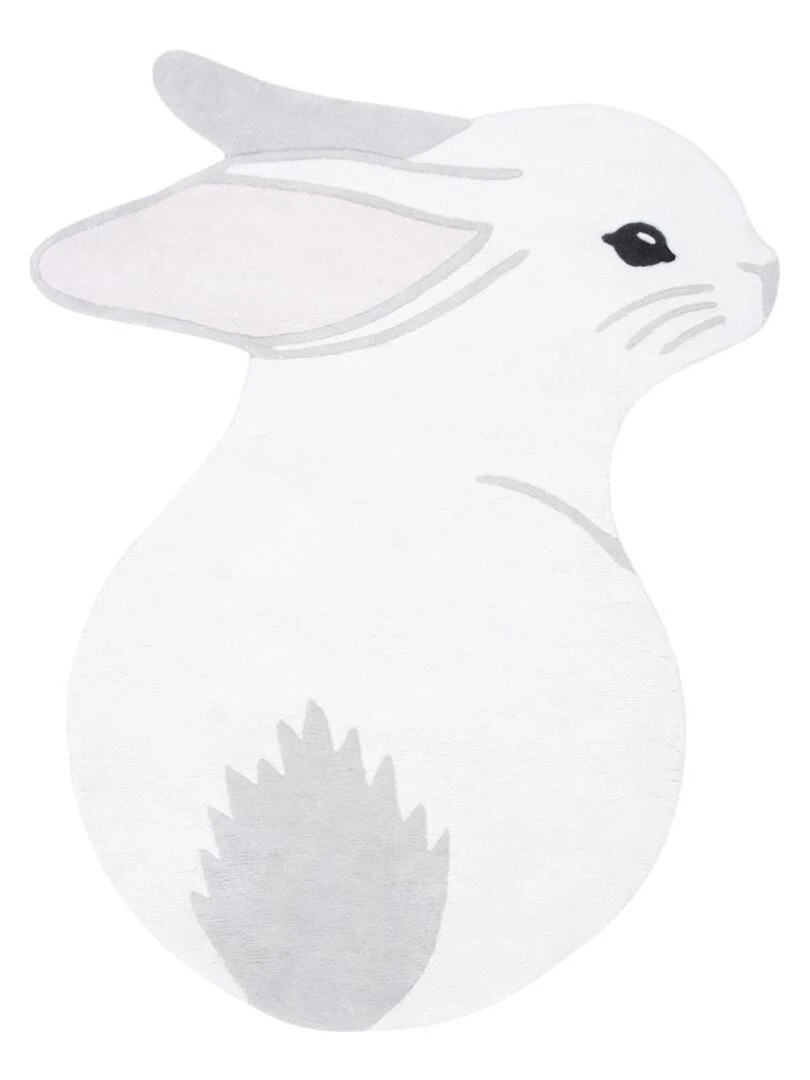 Tapis Coton Lapin par Lilipinso Lilipinso Blanc