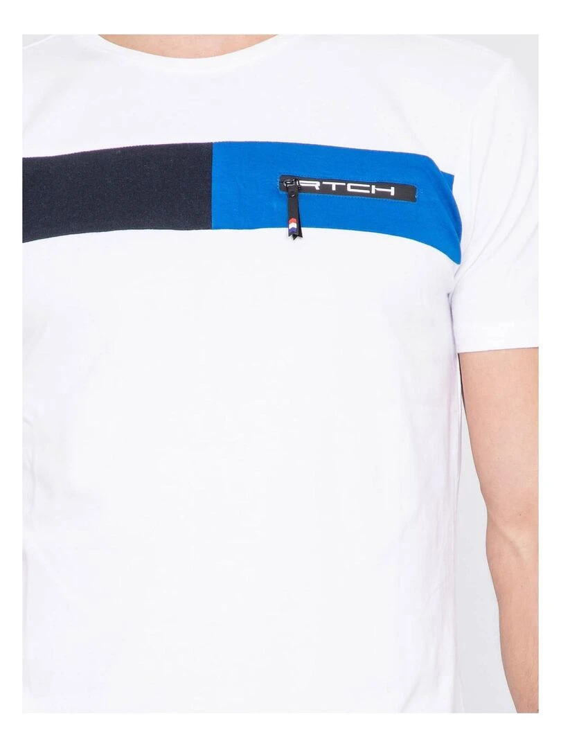 T shirt col rond NAGAWIKA   Blanc