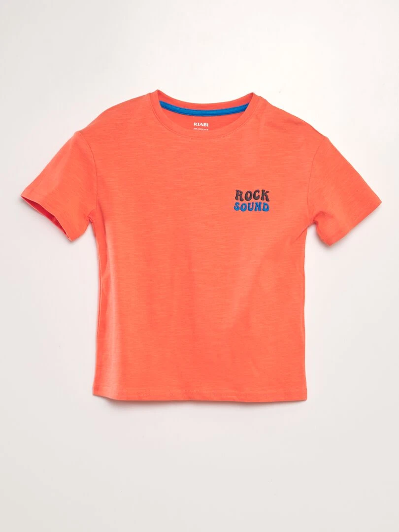 T shirt loose imprimé Rouge