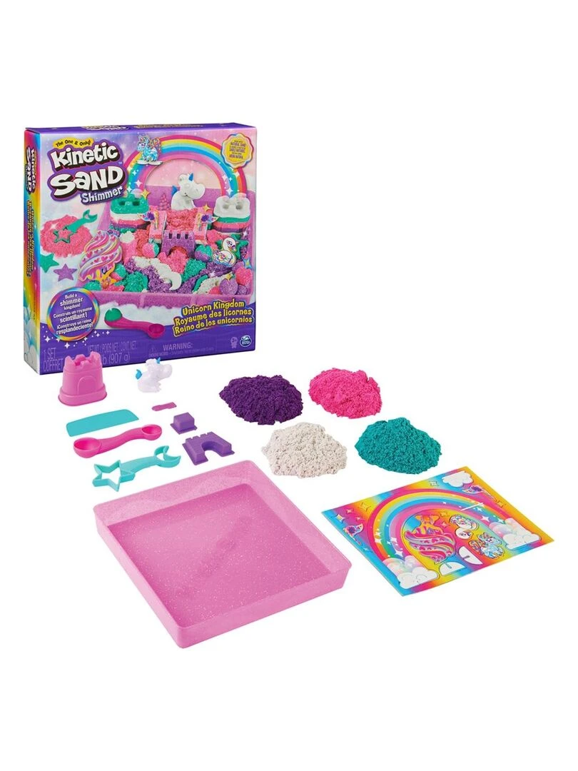 Sable cinétique Set de jeu Licorne arc en ciel N/A