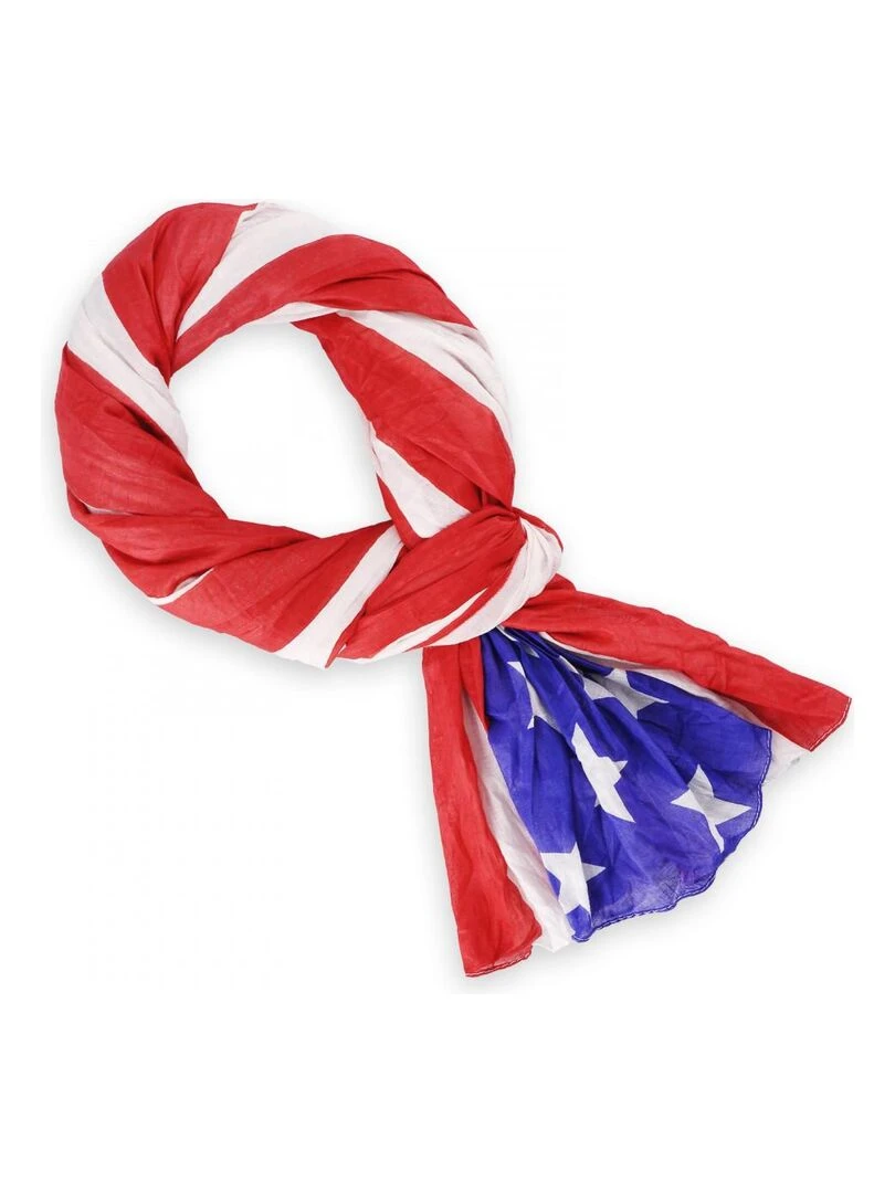 Chèche Flag USA Star Spangled Rouge