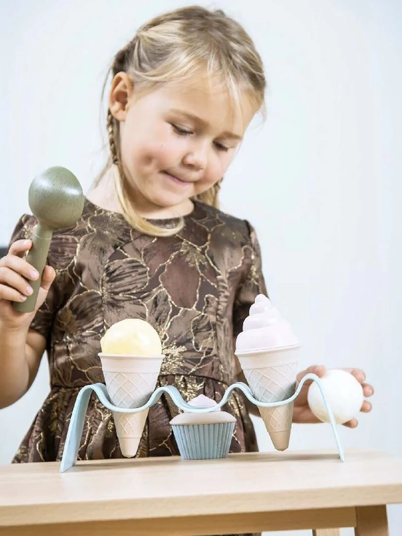 Jouet bioplastique Coffret de cupcake et crème glacée N/A