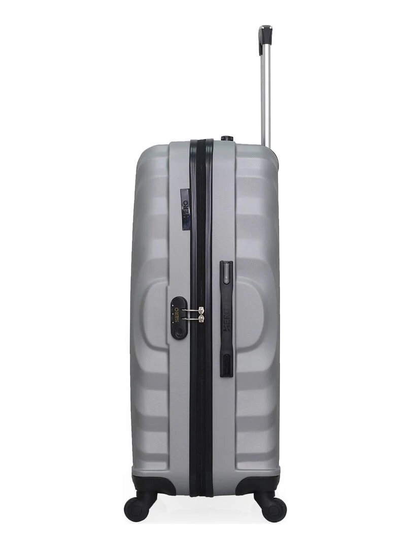 Lot de 4 Valises Rigides Grand Format  Taille Moyenne  Cabine et Cabine XXS LAGOS M   Gris