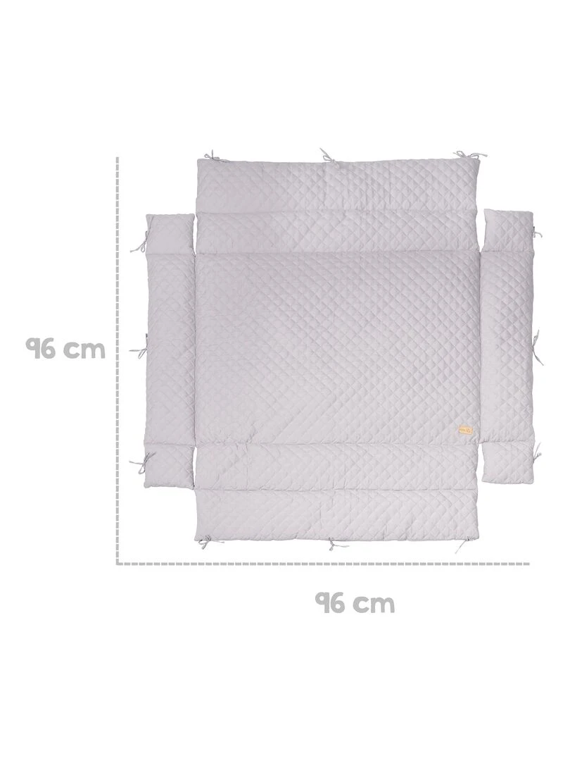 Tapis de parc rectangulaire avec bords imperméable 'ROBA' roba Style Gris
