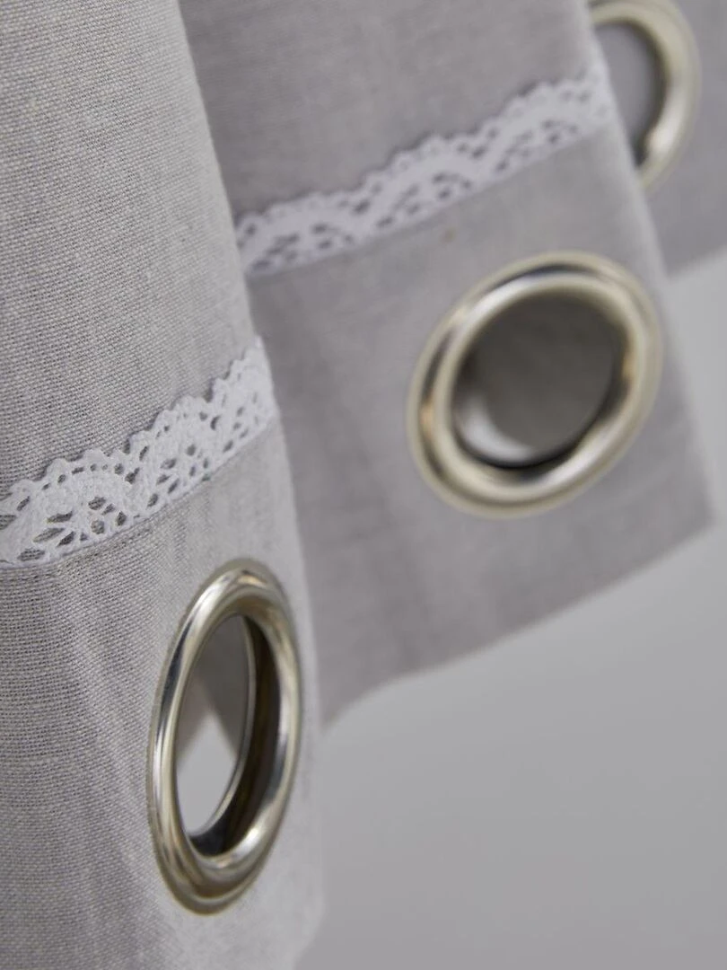 Rideau à œillets 'CHARME' 'TODAY'   Gris clair