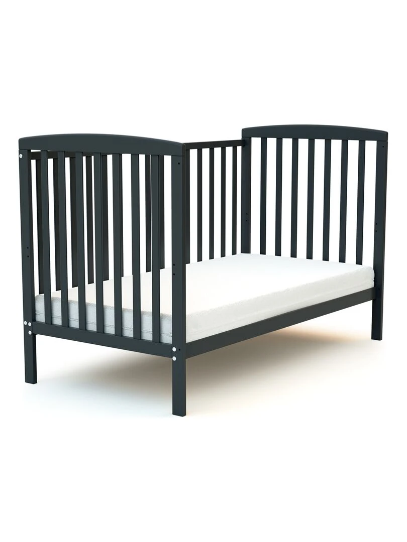 AT4   Lit bébé 70x140 CONFORT   Gris foncé