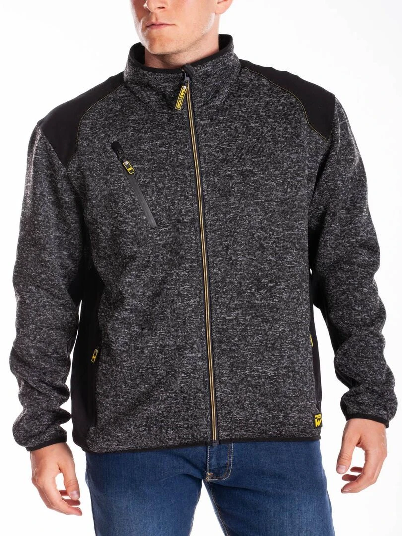 Sweat zippé à col montant normé RICHIE 'Rica Lewis' Gris